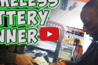 A Homeless Man's Reaction To Winning The Lottery 
