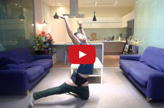 Well, That's One Way To Do It!: Guy Dances His Pants On