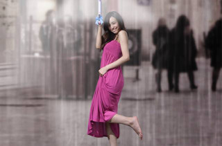 The Air Umbrella Uses A Force Field Of Air To Keep You Dry