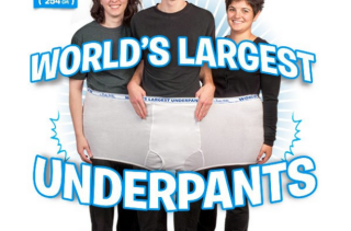 The World's Largest Underwear Can Fit Three People