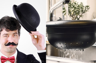 This Strainer Shaped Like A Bowler Hat Is Fancy, Convenient