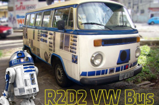 A Guy Made His Volkswagen Bus Look Kinda Like R2-D2
