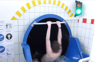 The Black Hole Water Slide Looks Like You're In A Sci Fi Movie
