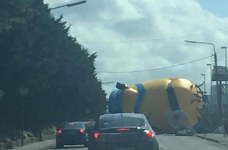 So, A Giant Inflatable Minion Caused A Traffic Jam In Dublin