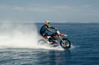 Whoa, Watch This Stunt Rider Take His Dirt Bike On Water