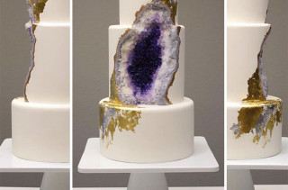 One Baker Created A Beautiful Amethyst Cake That Truly Rocks