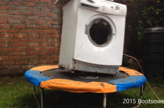 Why The Hell Not?: A Washing Machine On A Trampoline
