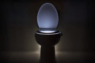 The Illumibowl Is A Toilet Seat Light For Peeing In The Dark