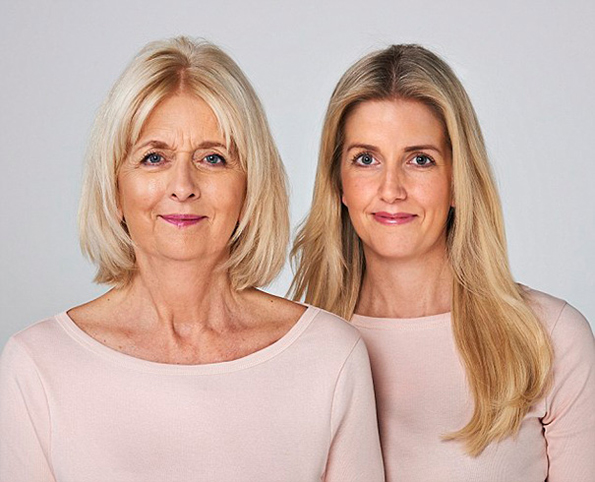 Mom And Daughter Faces Combined Show How Alike They Look