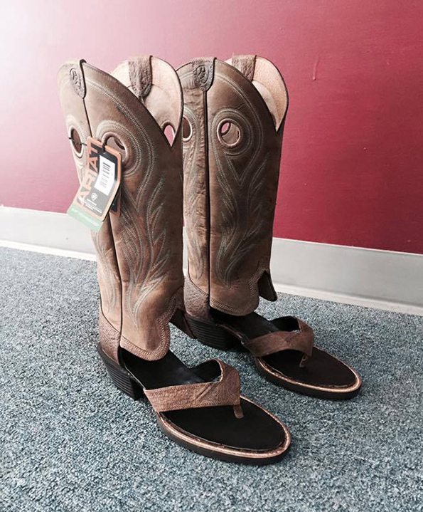 mens cowboy boot sandals